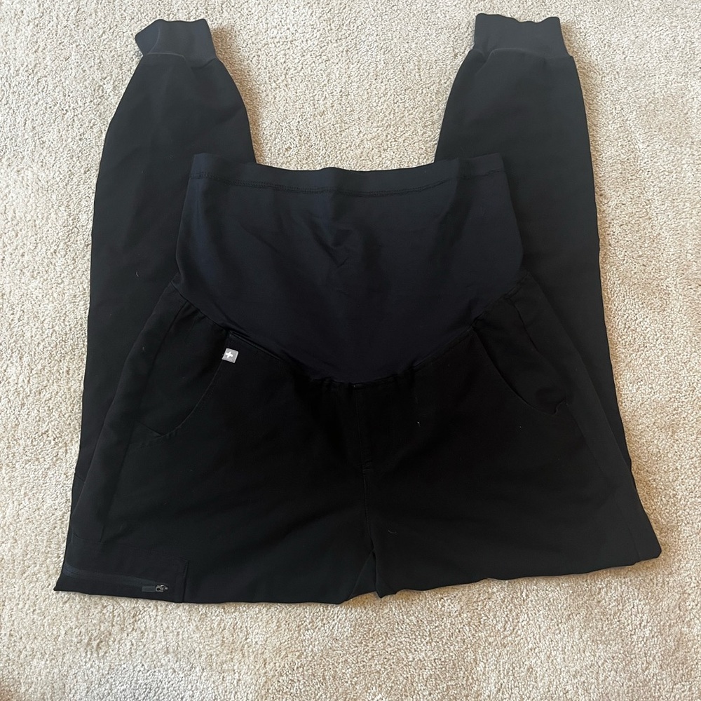 Figs black maternity Zamora joggers